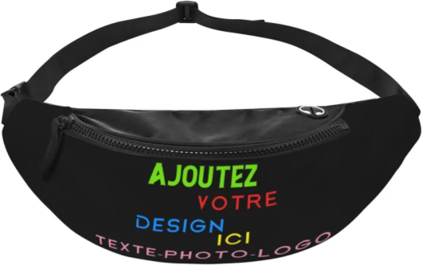 Sacoche homme bandouliere Personnalisée Avec Photo Texte Image photo Sling Bag personnalisé sac de poitrine homme pour course à pied, voyage, randonnée Petit sac à dos Taille unique 11300