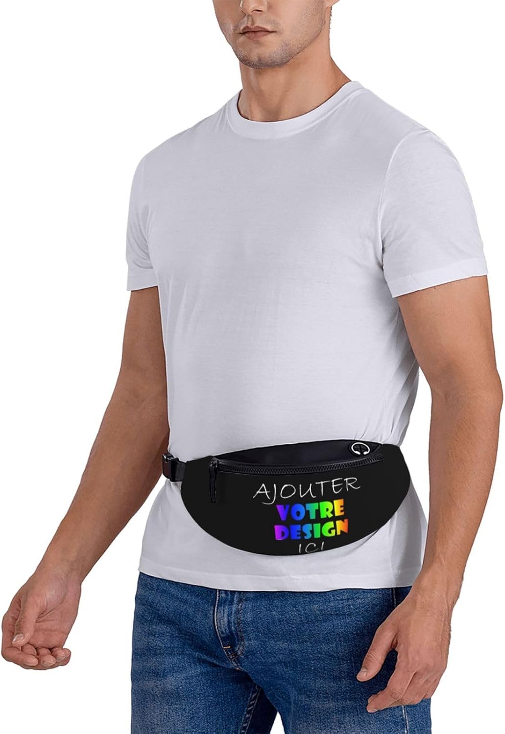 Sac bandoulière Personnalisable Sacoche homme bandouliere Personnalisée Avec Photo Texte LOGO Petit sac à dos pour course à pied,voyage, randonnée Sling Bag Taille unique 11300