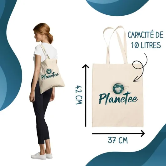 Tote bag Beige prénom personnalisable bas les pattes - Sac Cabas en toile à personnaliser Prénom Surnom Nom de Famille Anniversaire Noël Koala