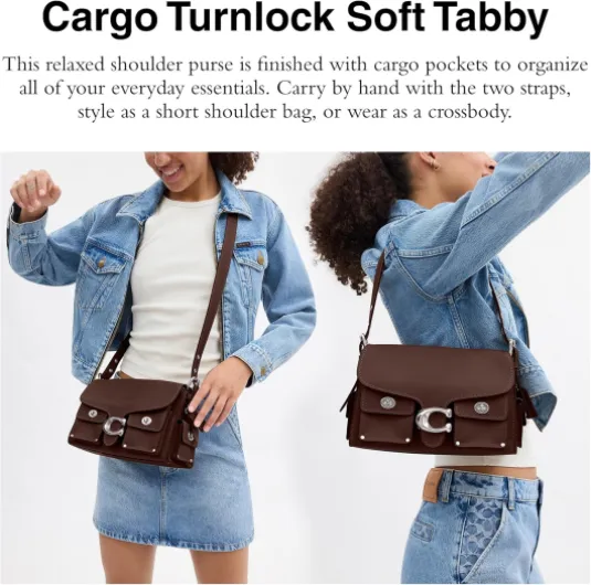 Coach Cargo Tabby, gauche/érable