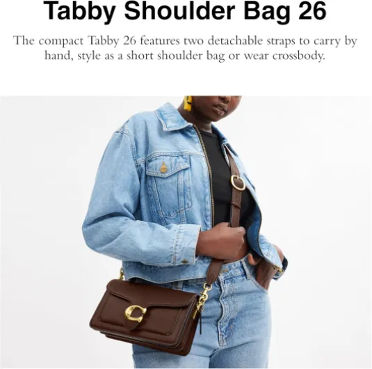 COACH Femme Tabby Shoulder Bag 26 Sacs à bandoulière Taille unique Lh/Érable