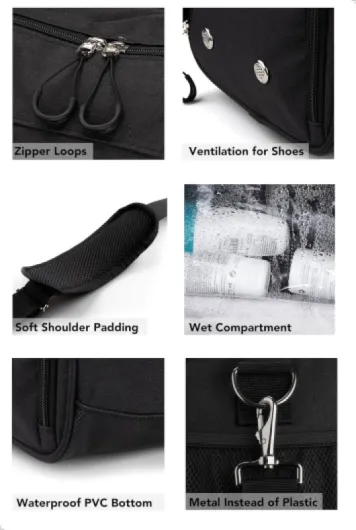 ® Sac de Sport Homme & Femme V1 - Sacs de Voyage avec Compartiments Chaussures et Humide, pour Gym, Fitness, Weekend - Duffel Bag 58 x 31 x 31 cm (Medium) Full Black