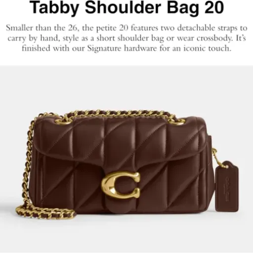 Test COACH Tabby Shoulder Bag 20 : le petit sac pratique du quotidien