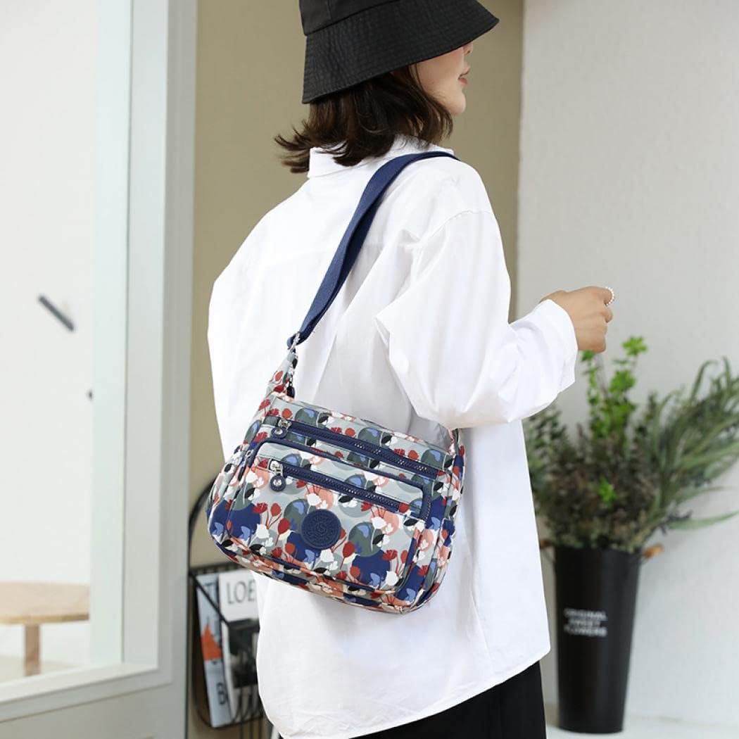 Milky Way Sac à bandoulière imperméable multi-poches pour femme Ginkgo Biloba.