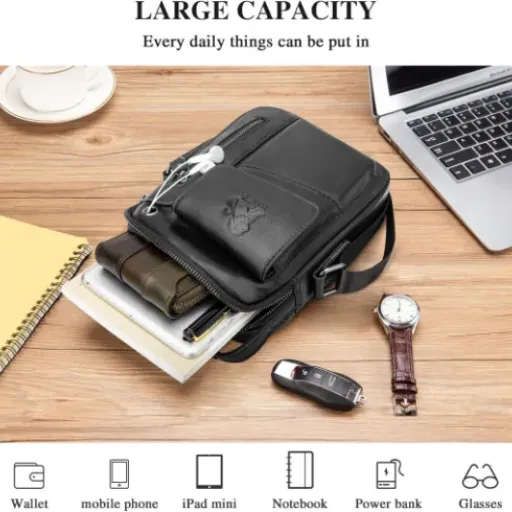 Test BAIGIO Sacoche Homme Cuir : l'accessoire pratique pour le quotidien