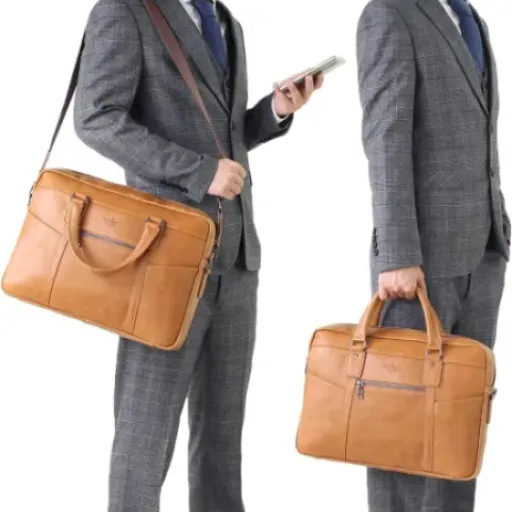 Test SPAHER Sacoche en cuir synthétique : l'alliée vintage pour vos déplacements