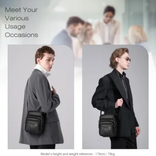 Test SPAHER Sacoche Homme Bandoulière Cuir : le compagnon pratique et polyvalent pour vos déplacements quotidiens