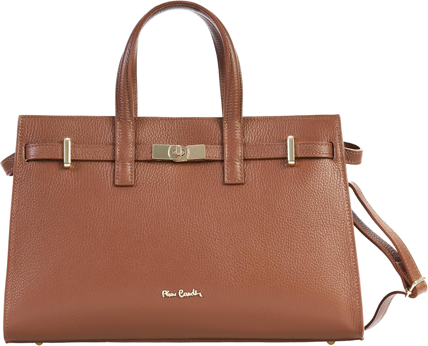 Pierre Cardin Sac femme, en cuir véritable, grand, Shopper, fabriqué en Italie, à bandoulière, polyvalent, élégant, sac pour femme, Shopper, à bandoulière, multifonctionnel, sacs pour femme, Shopper