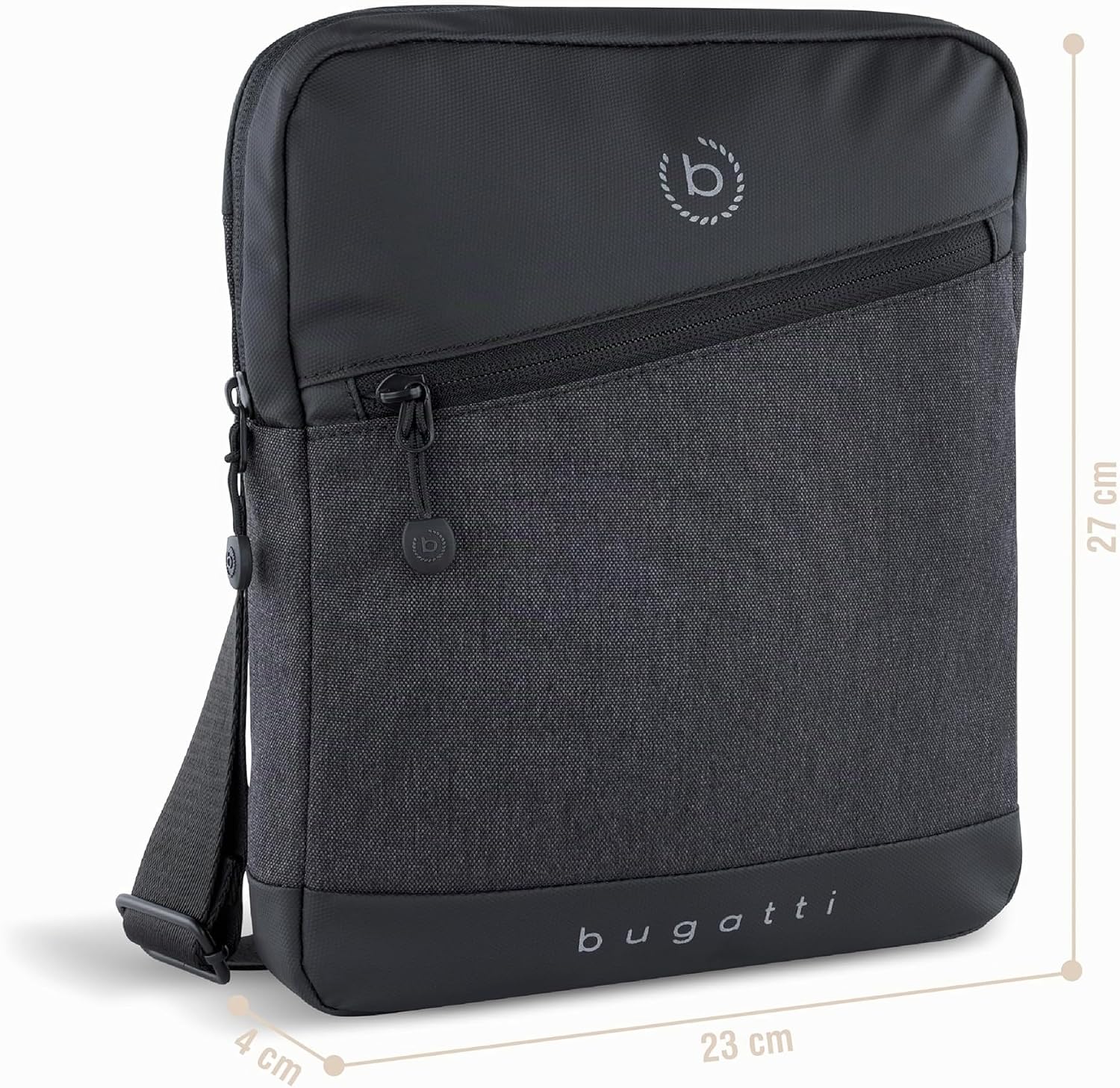 Universum Sac à bandoulière pour homme, sac à bandoulière en XS ou S, noir Noir - Taille S