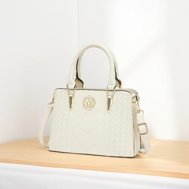 Sac à main femme tendance 2025,Sac à main bandoulière motif PU chevron en,Sac a main femme cours pour travail shopping et sortie quotiden Beige