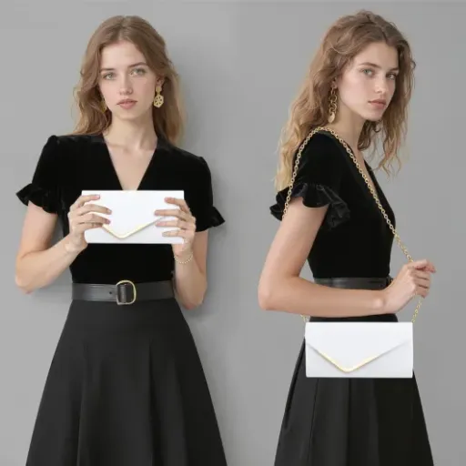 Test Larcenciel Pochette Cuir Blanc : le petit sac qui fait le job pour les mariages et soirées