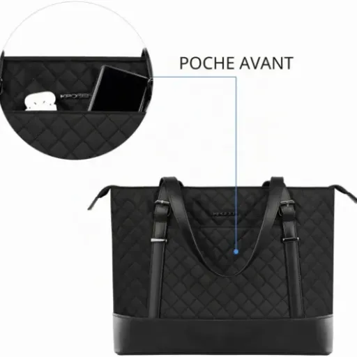 Test KROSER Sac Cabas Femme 15,6" : le tote bag de taf qui tient la route sans coûter un bras