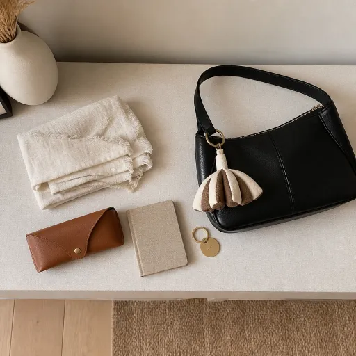 Porte clé en tissu : l’accessoire textile qui sublime un sac noir